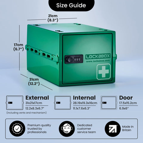 Lockabox One three-digit lock illustrates easy access control.
