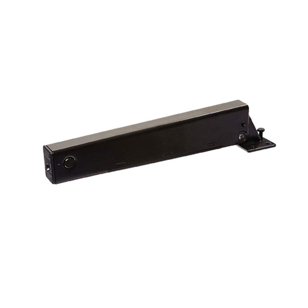 Lockey TB175 black gate closer side view for sturdy outdoor gates.
