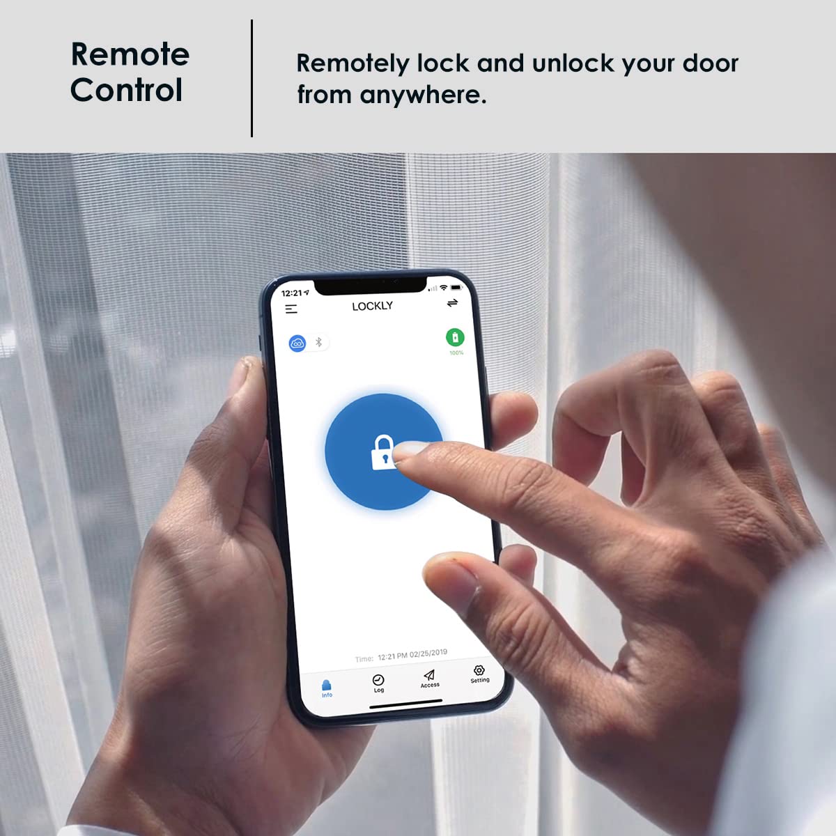 Lockly Access Touch Pro customizable access codes simplify guest entries.