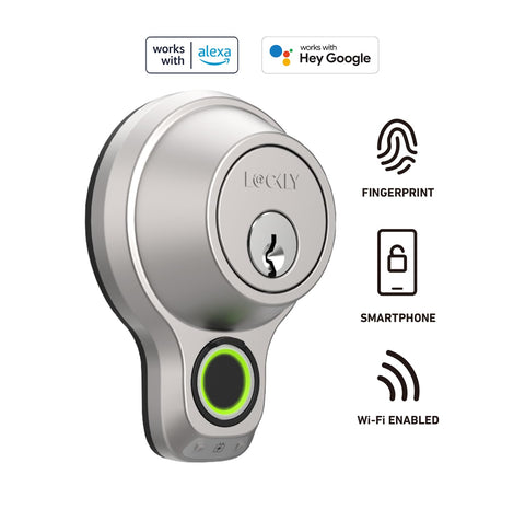 Lockly Access Touch Pro fingerprint scanner enables quick, secure entry for families.