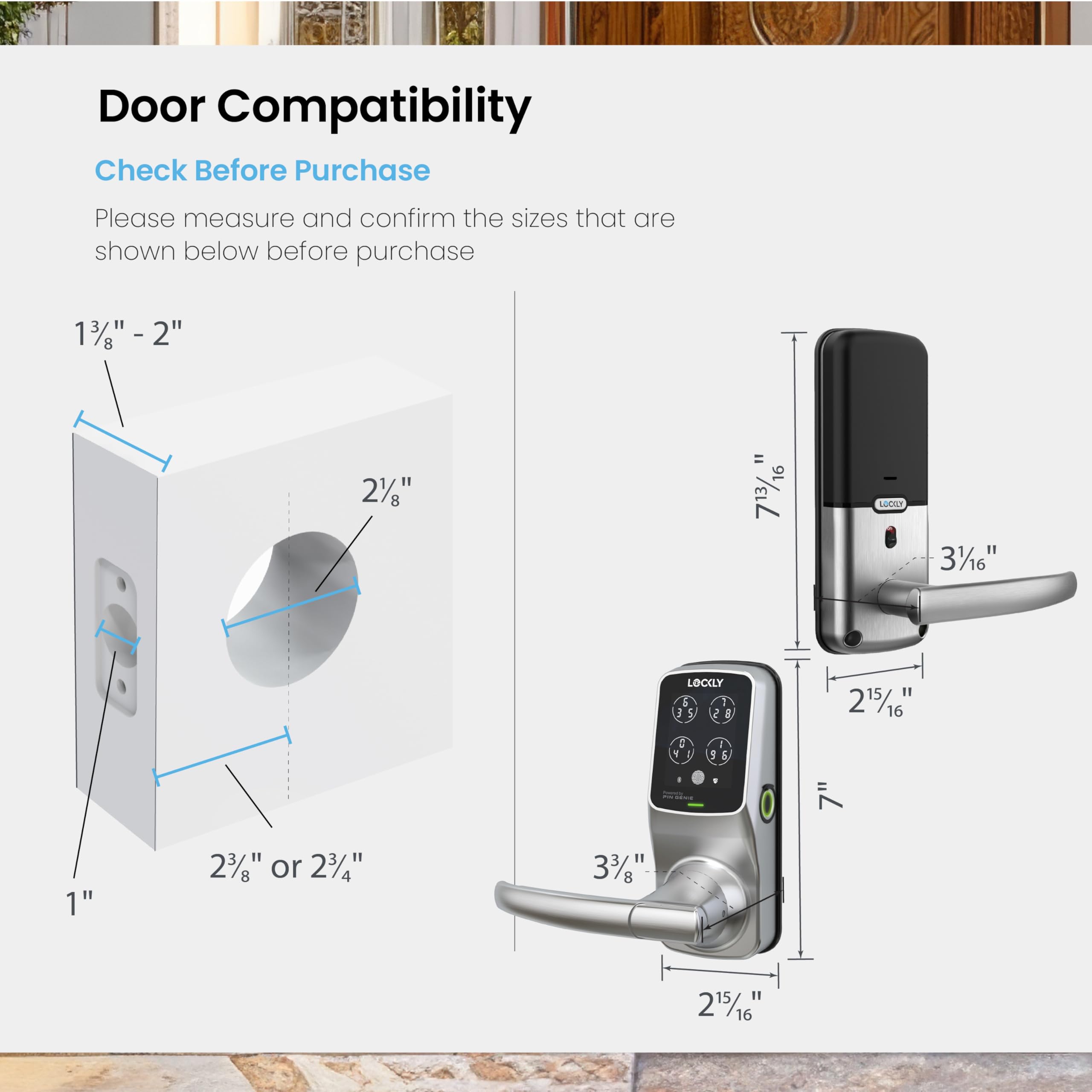 Lockly Secure Plus quick installation guide visual for homeowners