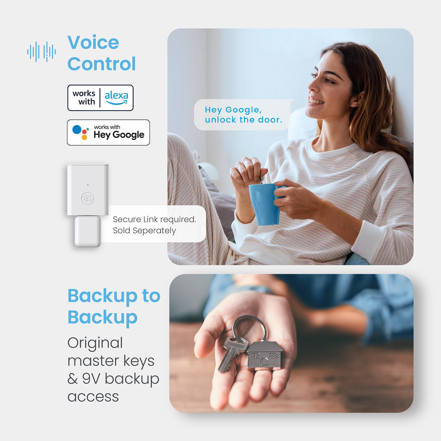 Lockly Secure Plus offline access code example for guest entry