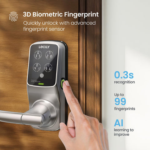 Lockly Secure Plus QR code scan feature for quick entry with hub