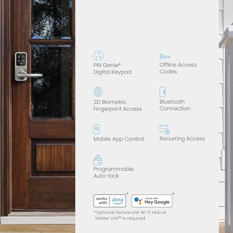 Lockly Secure Plus real-time alerts shown on a smartphone