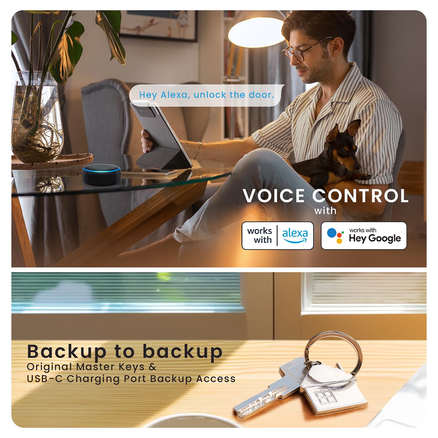 Lockly Secure Pro compact interior design for a cleaner look