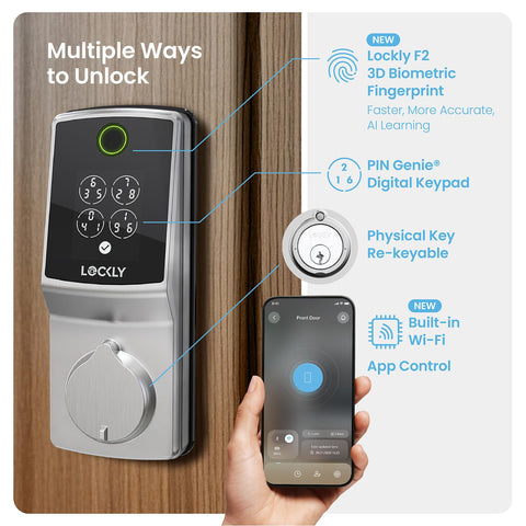 Lockly Secure Pro fingerprint sensor demonstrates fast access