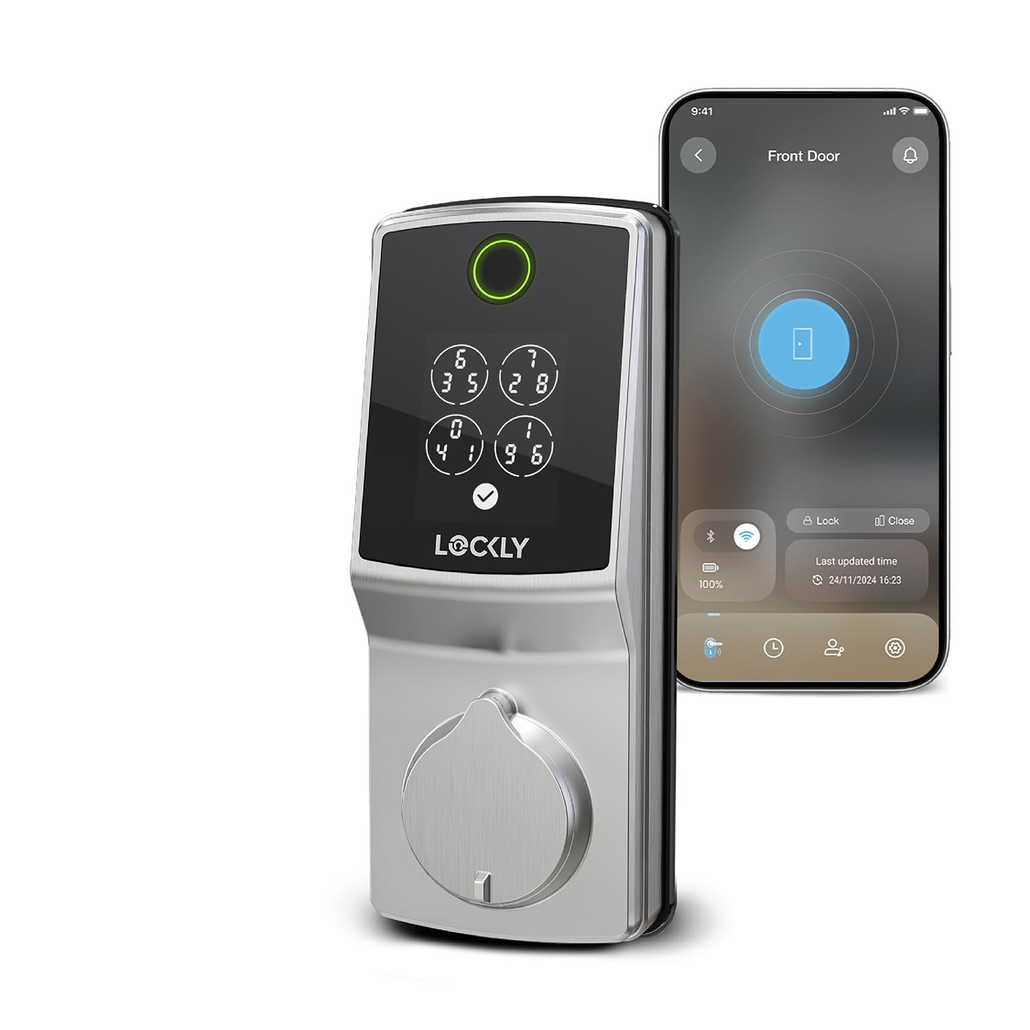 Lockly Secure Pro front view shows a compact interior for a cleaner entryway