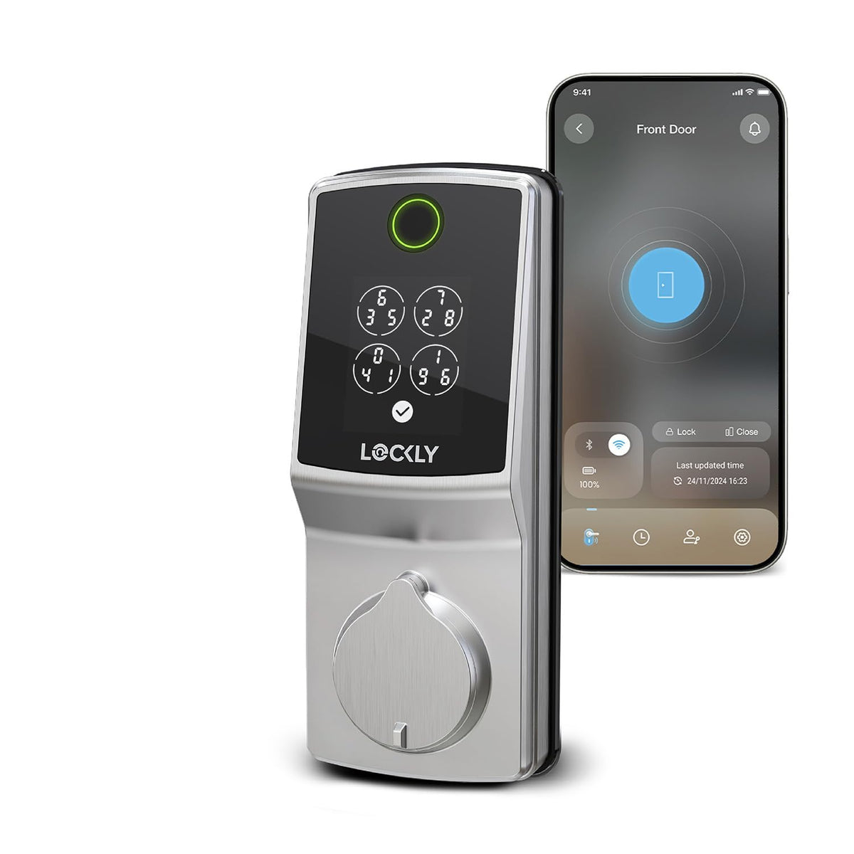 Lockly Secure Pro front view shows a compact interior for a cleaner entryway