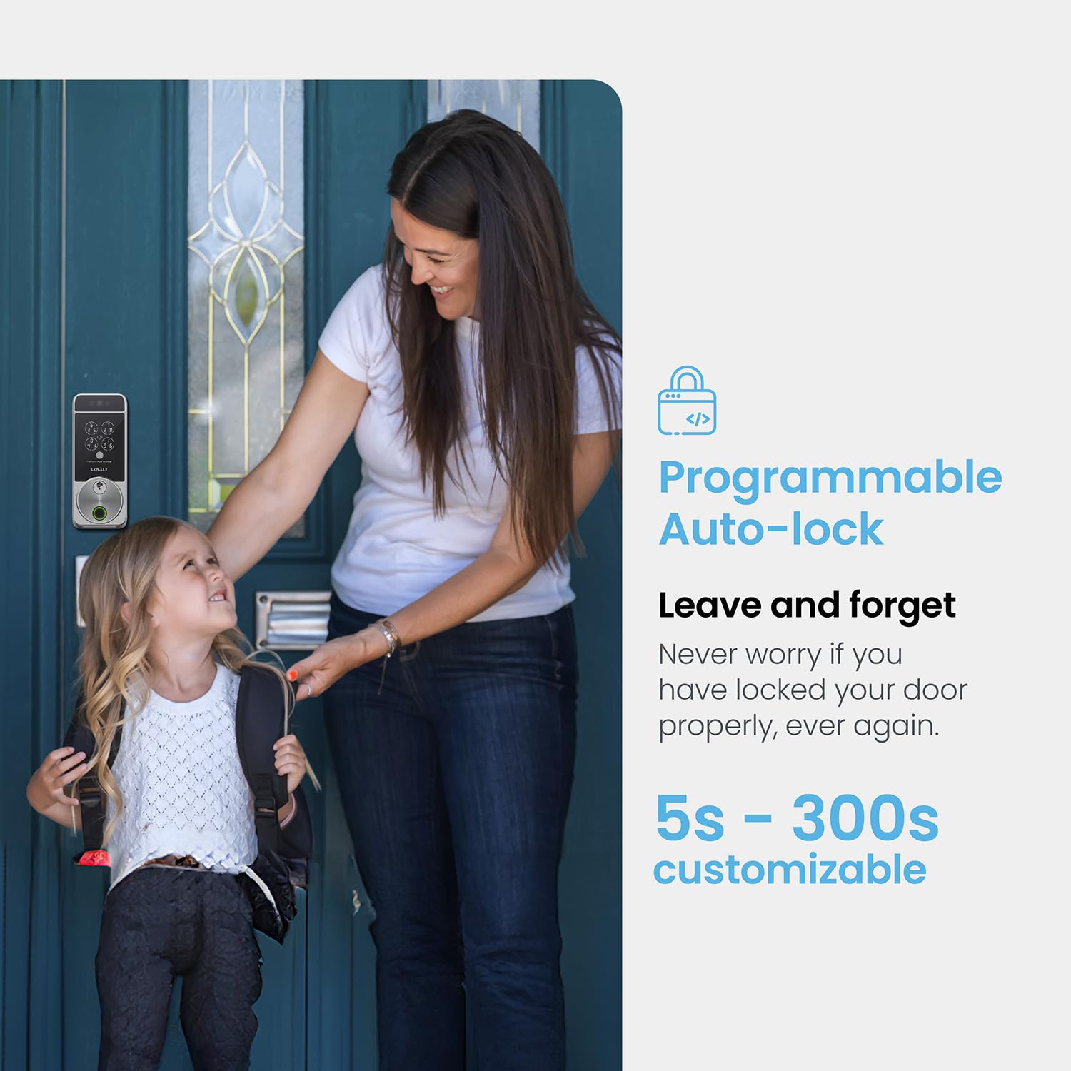 Lockly Visage Zeno stores up to 99 prints for family use.