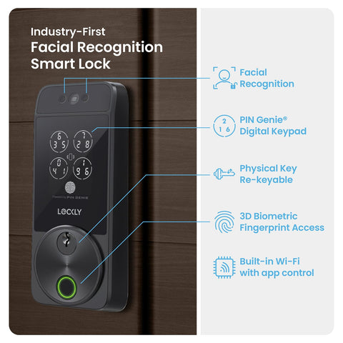 Lockly Visage Zeno with Apple Home Key enables convenient unlock via iPhone or Apple Watch.