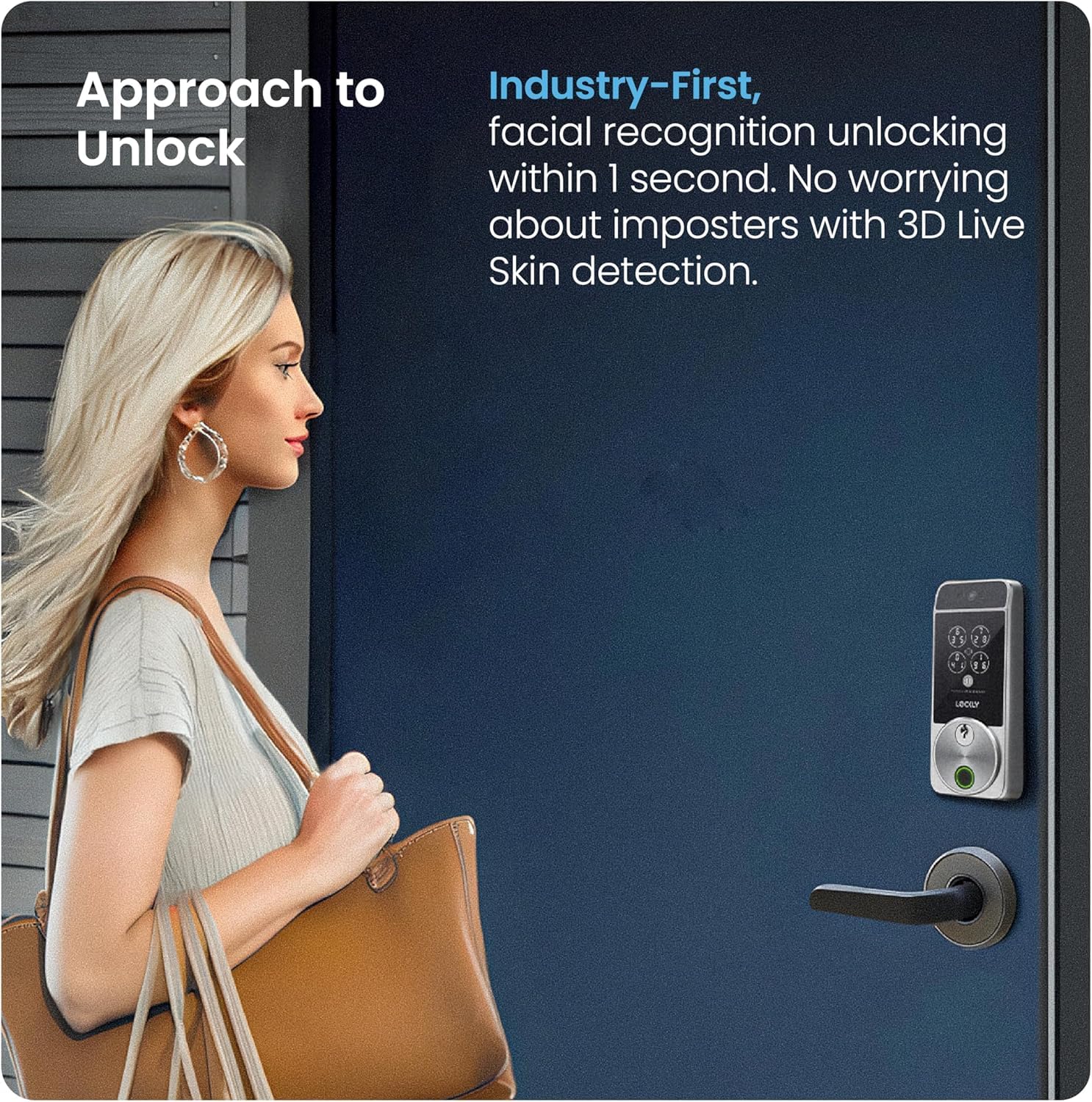 Easy 15‑minute DIY installation of Lockly Visage Zeno on a standard door.