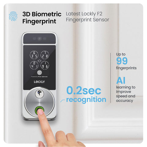 Lockly Visage Zeno built‑in Wi‑Fi enables remote door control.