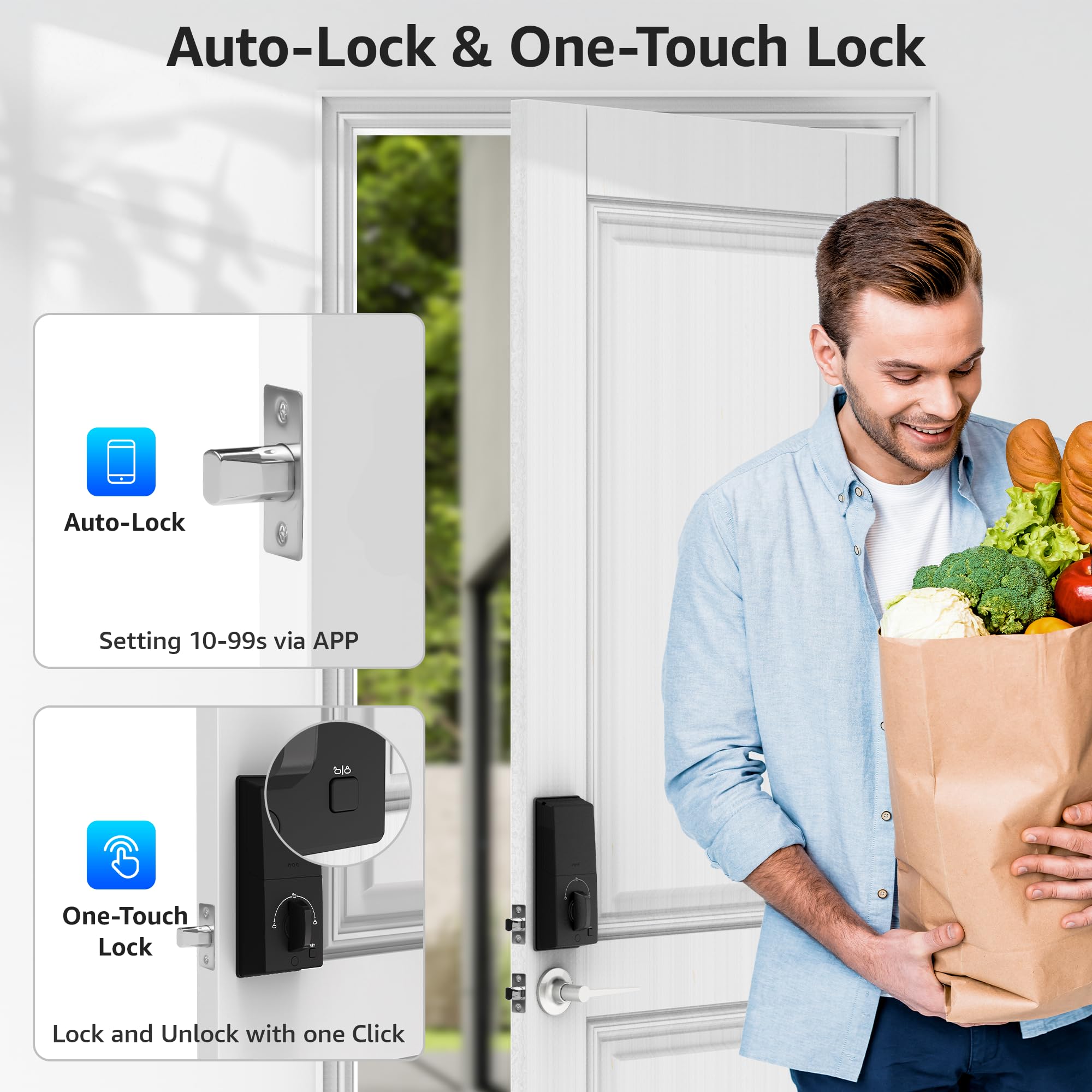 LOCK&SOLVER auto-lock feature image suggests worry-free security