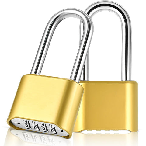 Lockwise 4-digit padlock front view shows rugged zinc body durability