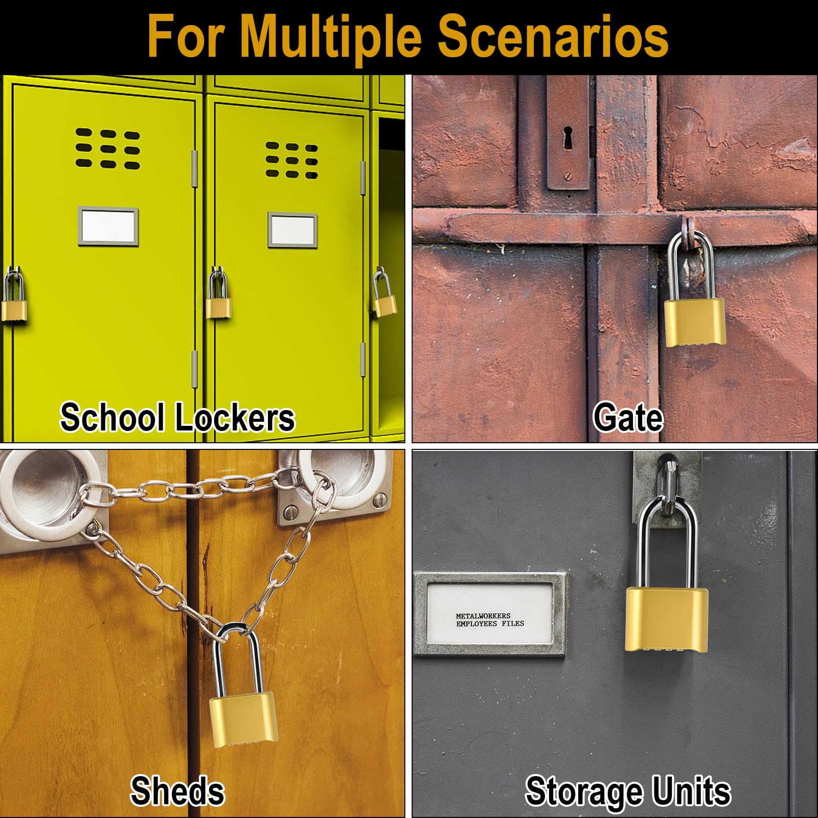 Lockwise padlock installed in gym cabinet emphasizes secure storage