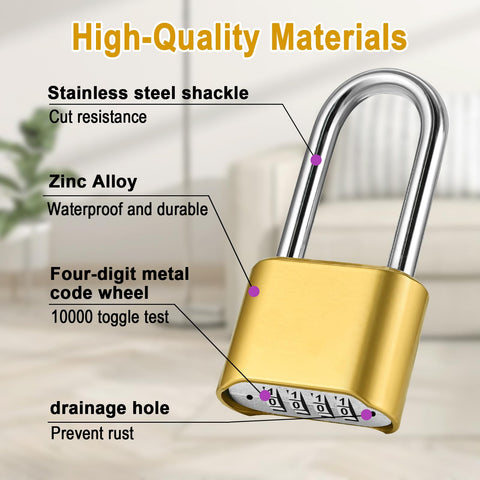 Lockwise weatherproof padlock body ready for rain and outdoor use