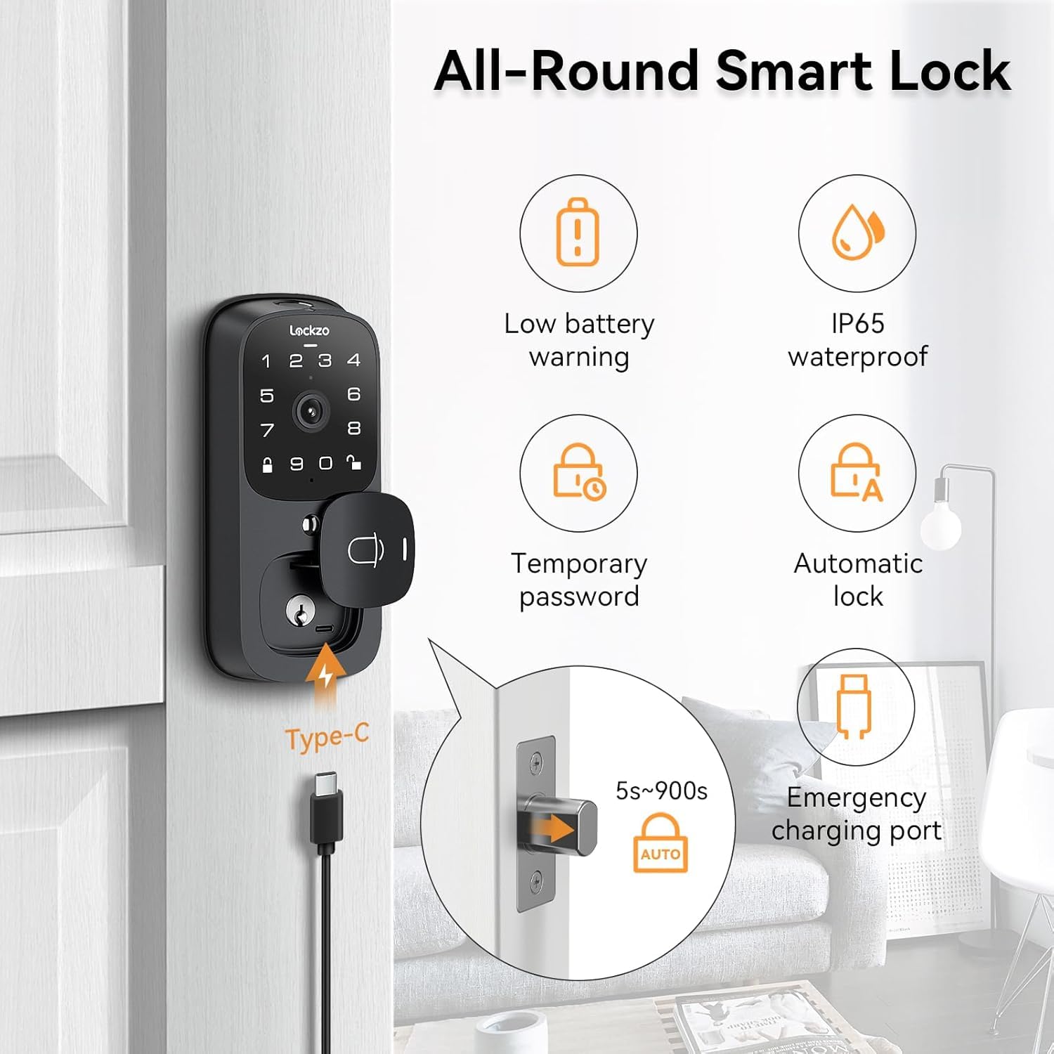 Lockzo app live view for remote monitoring and access control
