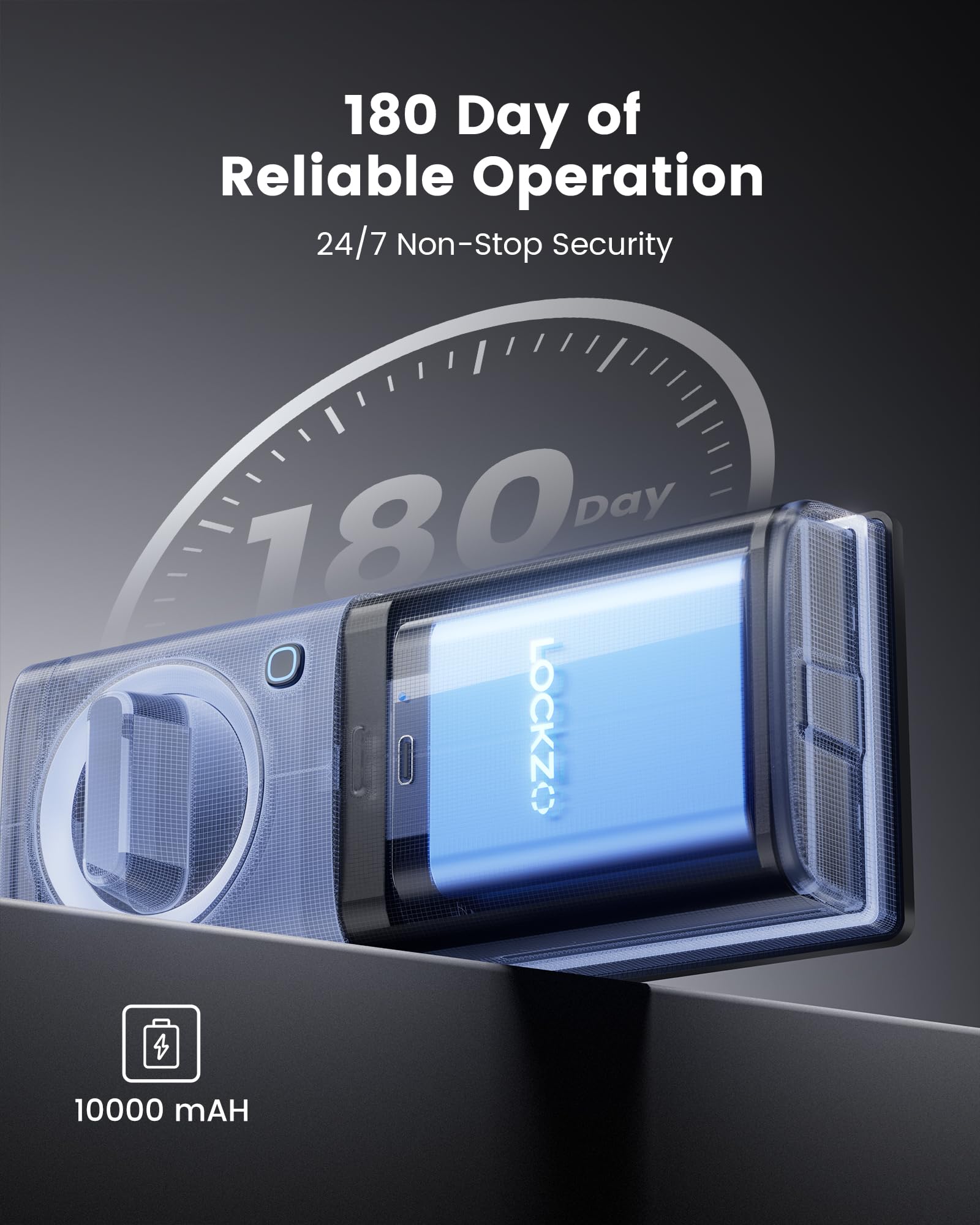 Lockzo fingerprint recognition speeds entry with a clean touch.