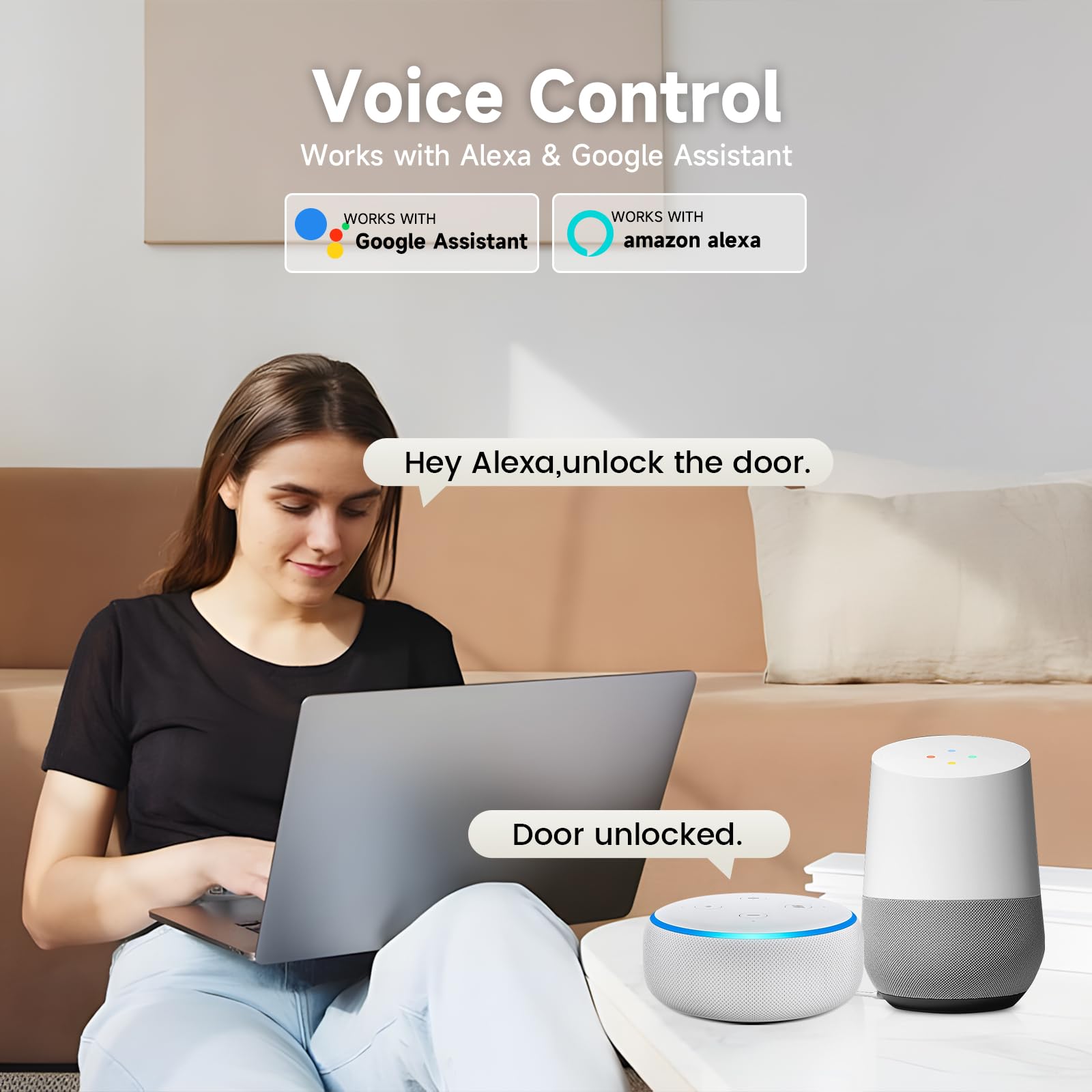 Lockzo fingerprint recognition speeds up entry without keys.