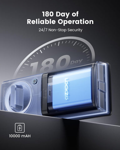 Lockzo fingerprint recognition speeds entry with a clean touch.