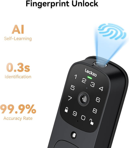 Lockzo IP65 weather‑resistant deadbolt for outdoor reliability