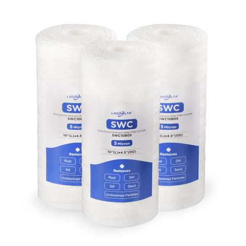 Locofiltr 5-micron sediment filter cartridge for clearer home water.