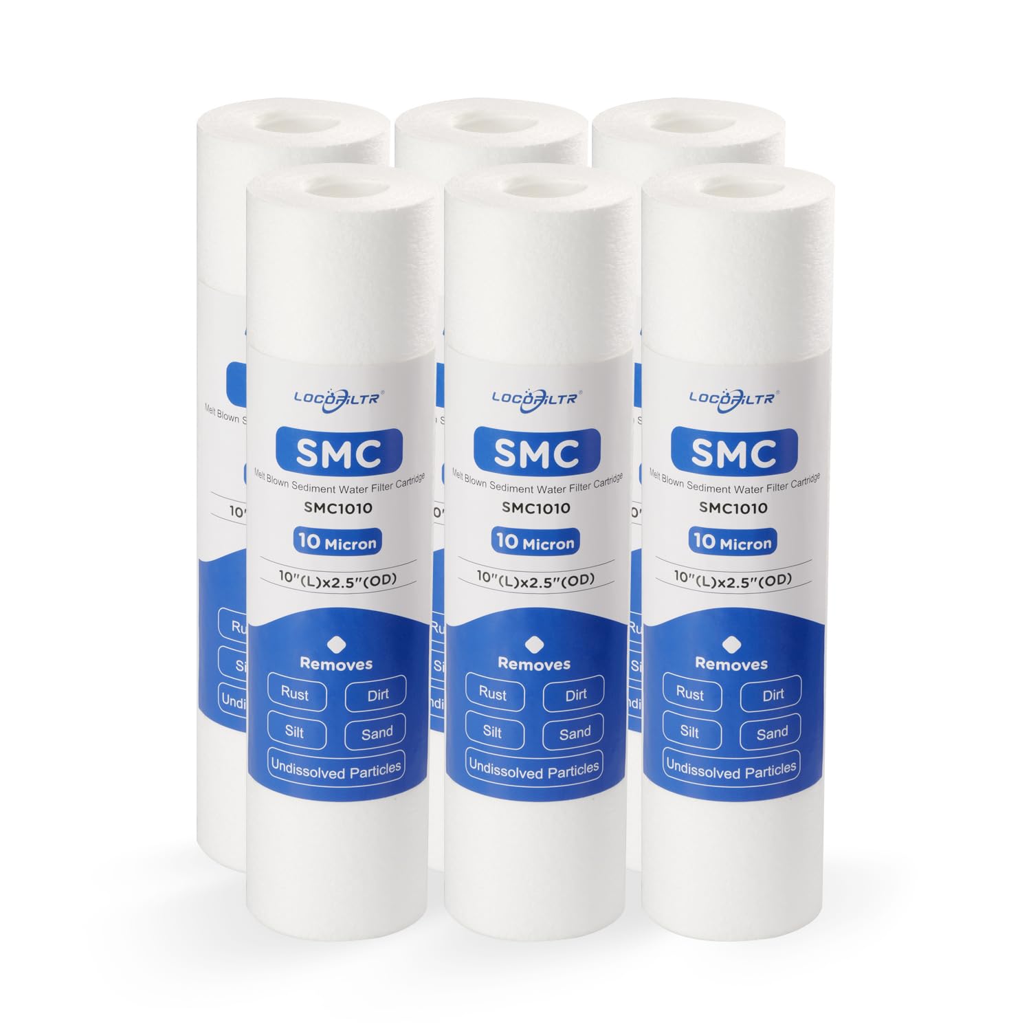Locofiltr sediment filter 10in x 2.5in removes sand and rust from water