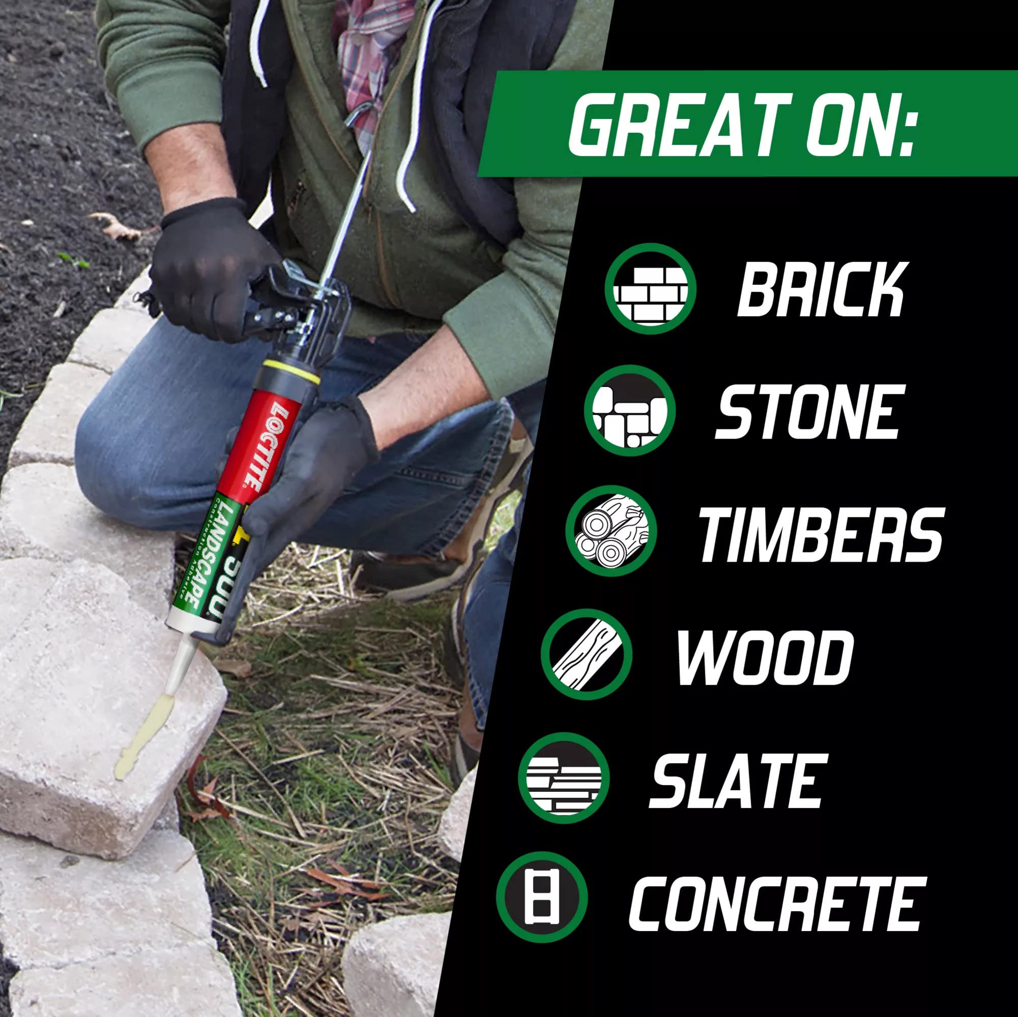 Loctite PL 500 brick stone concrete bond for versatile exterior bonding