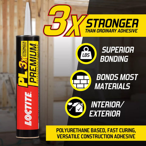 Subfloor installations secured with Loctite PL Premium for solid foundations