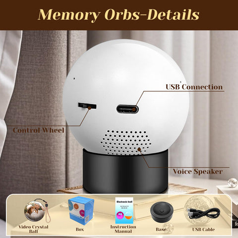 LOCZAR Memory Sphere Lamp supports loop playback for seamless memories