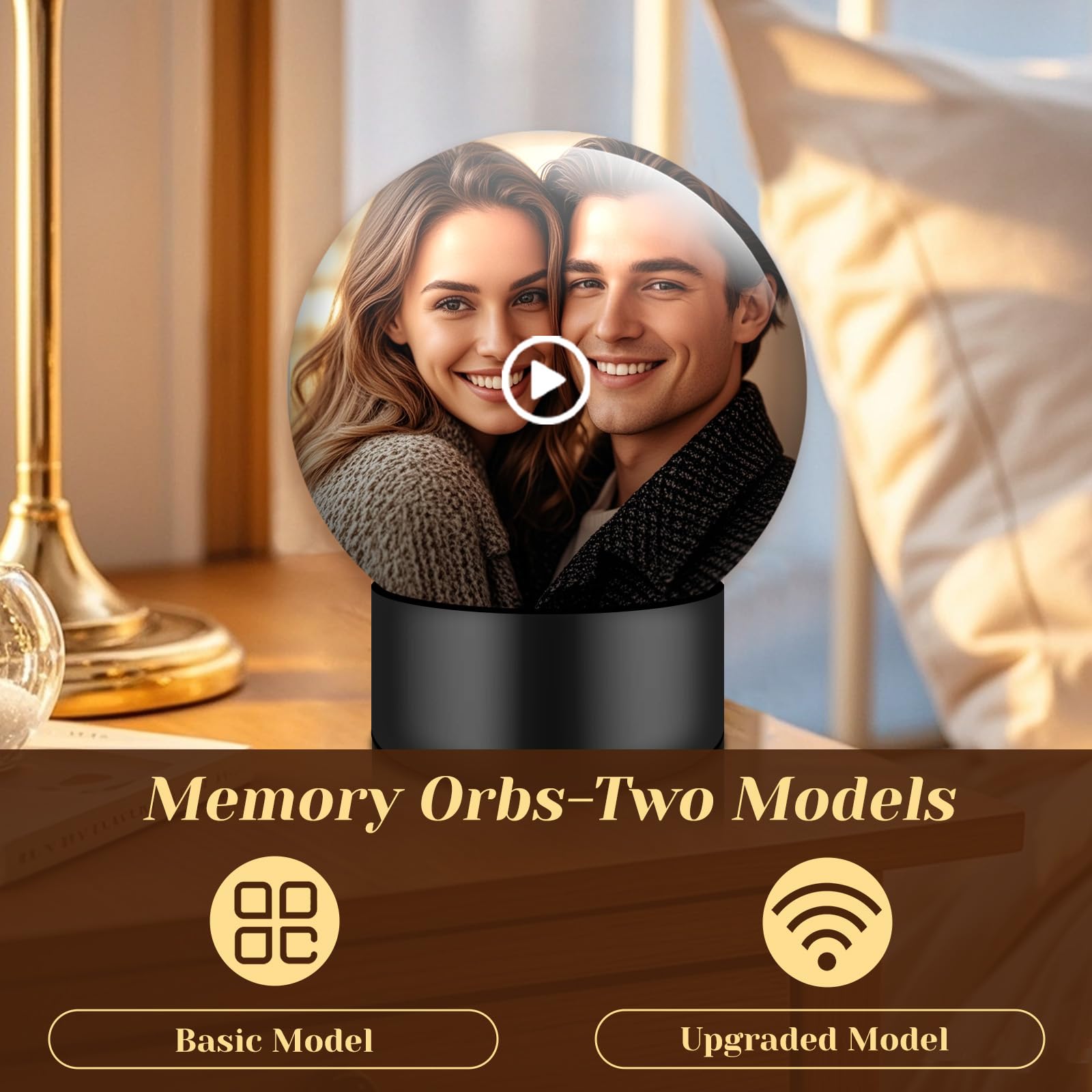 LOCZAR Memory Sphere Lamp features USB-C recharge for portability