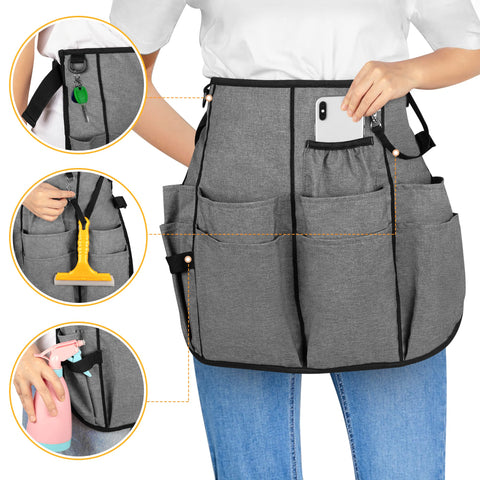 LoDrid apron features a dedicated phone pocket for hands-free communication.