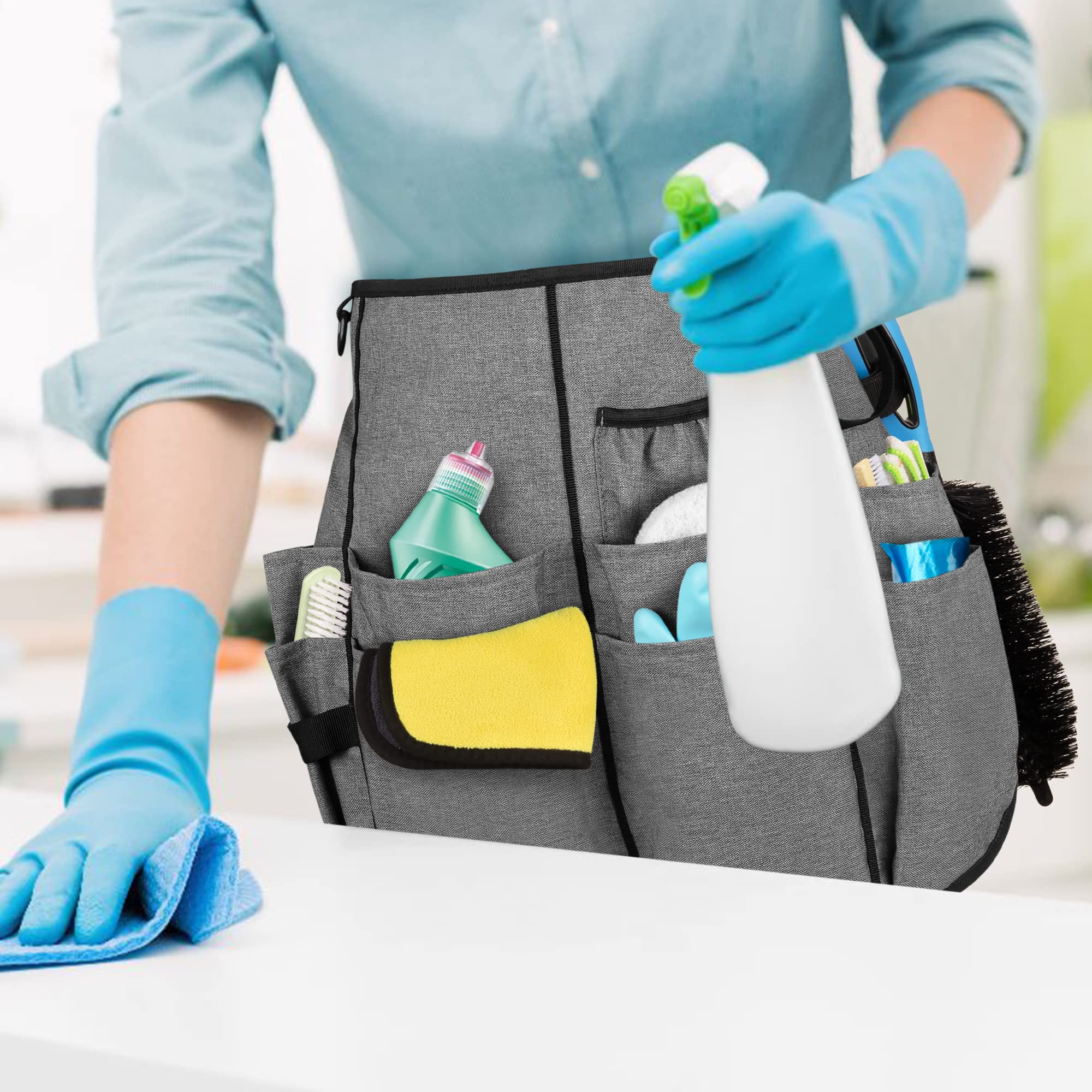 LoDrid cleaning apron designed for quick access and organized workflow.