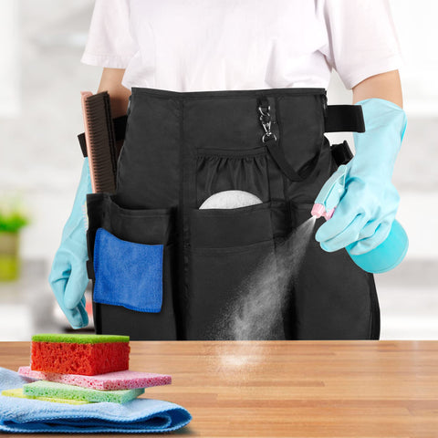 LoDrid apron folds compactly for tidy storage between shifts.