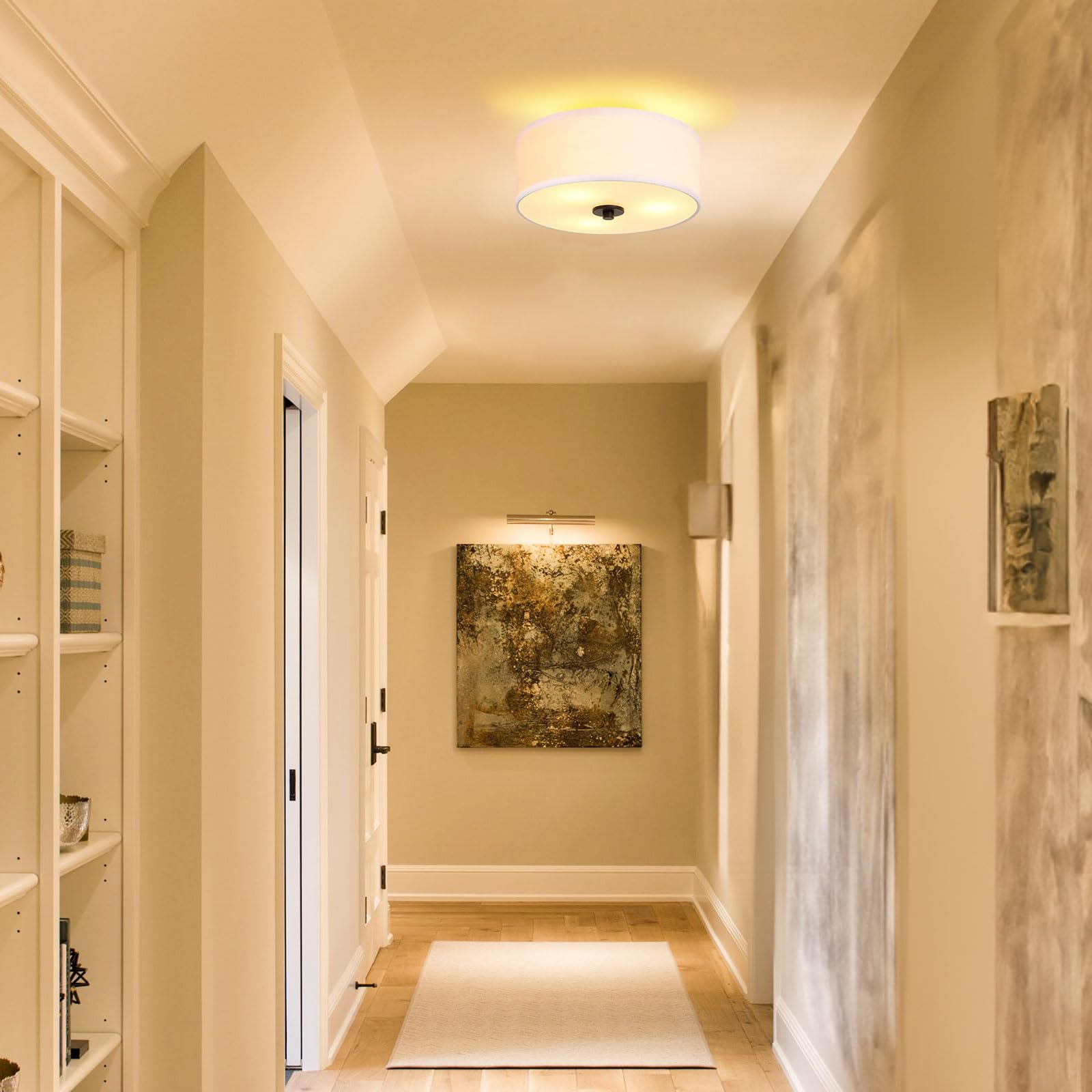 Lodstob round ceiling light suited for living rooms and bedrooms