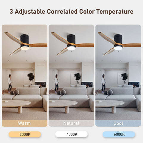 LOFIKEDI reversible DC motor ceiling fan enables seasonal airflow for comfort.