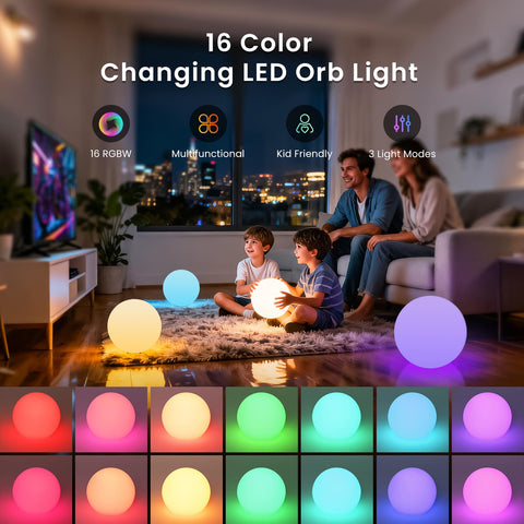 LOFTEK dimmable night light ball with 5 brightness levels for any room