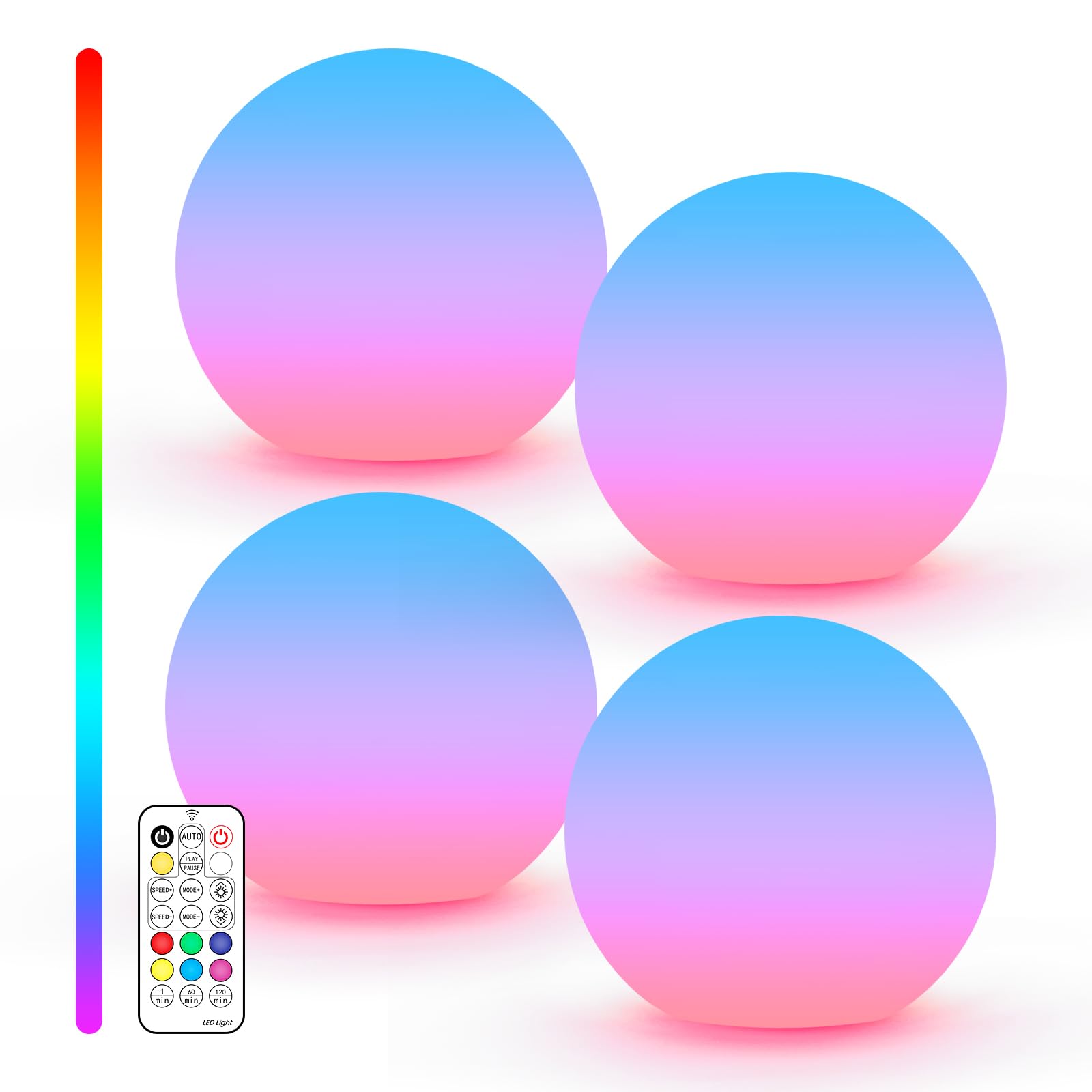 LOFTEK LED ball light 3-inch RGB orb for cozy mood lighting