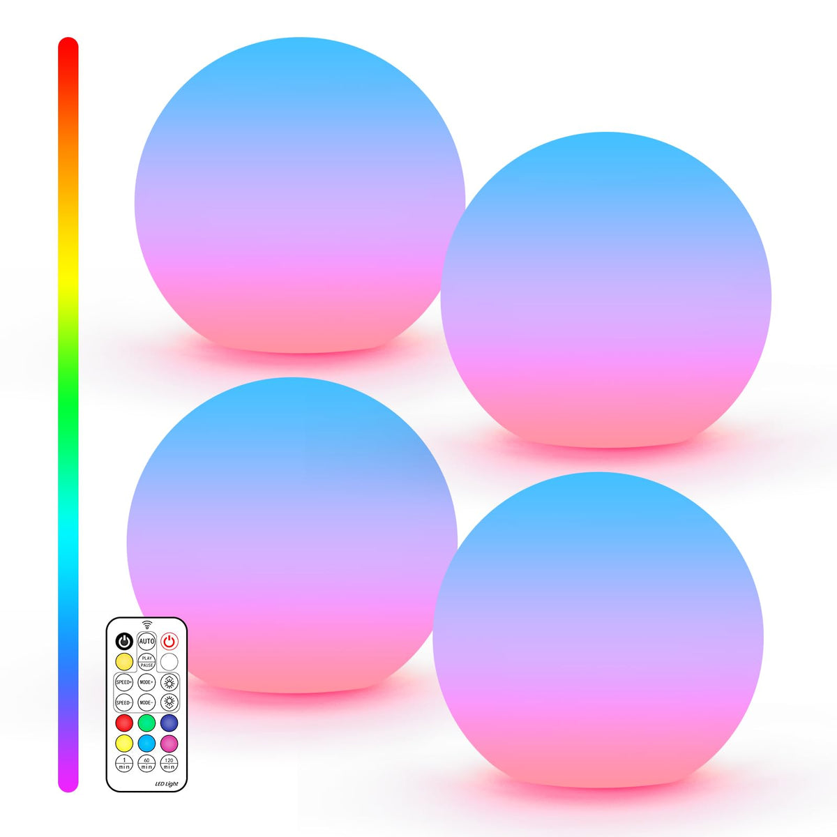 LOFTEK LED ball light 3-inch RGB orb for cozy mood lighting