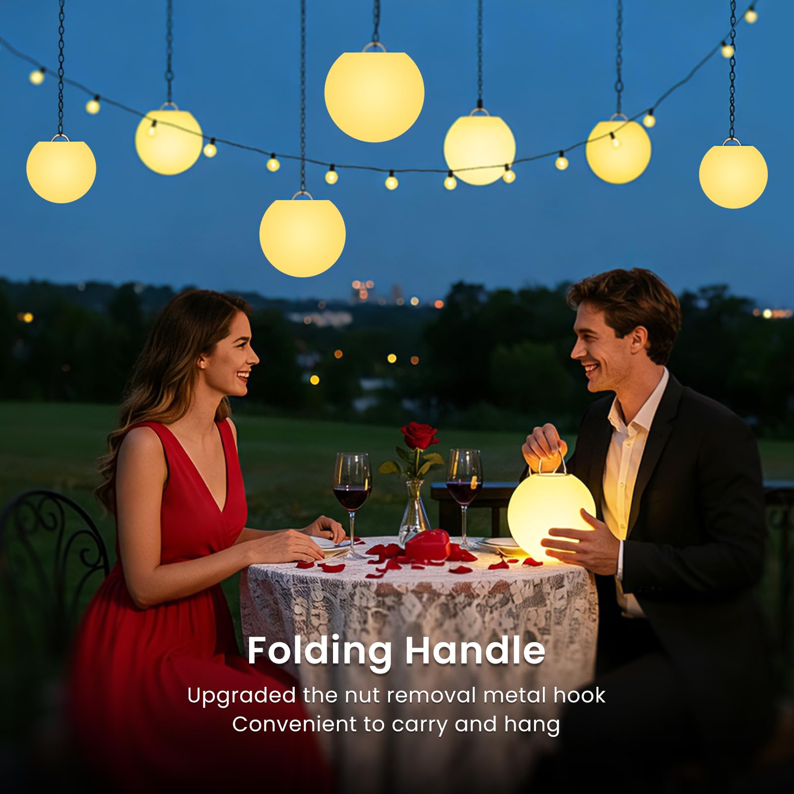 Rechargeable LOFTEK light ball offers cord free versatility.