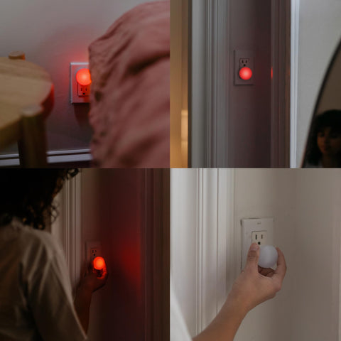 Loftie night light for bathroom hallway kitchen use with dusk to dawn sensing.