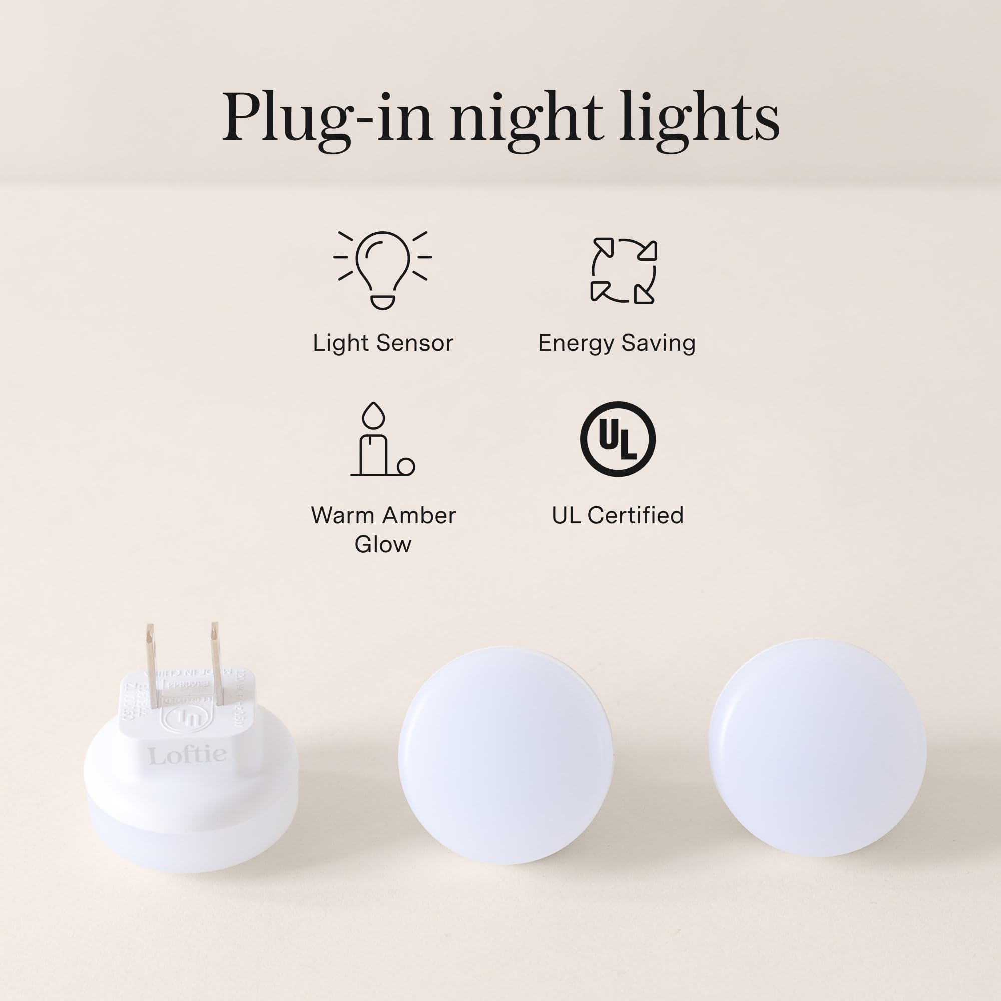 Loftie 0.5W plug-in light is a low-energy solution for midnight navigation.
