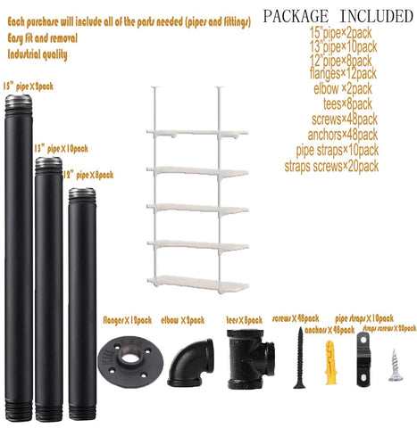 LoftPaipes black matte finish closeup highlights durable construction