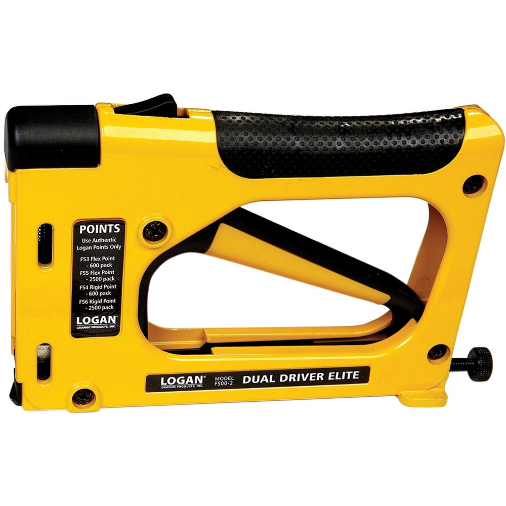 Logan F500-2 Dual Point Driver Elite for framing with ergonomic grip, precise point drive, and versatile use