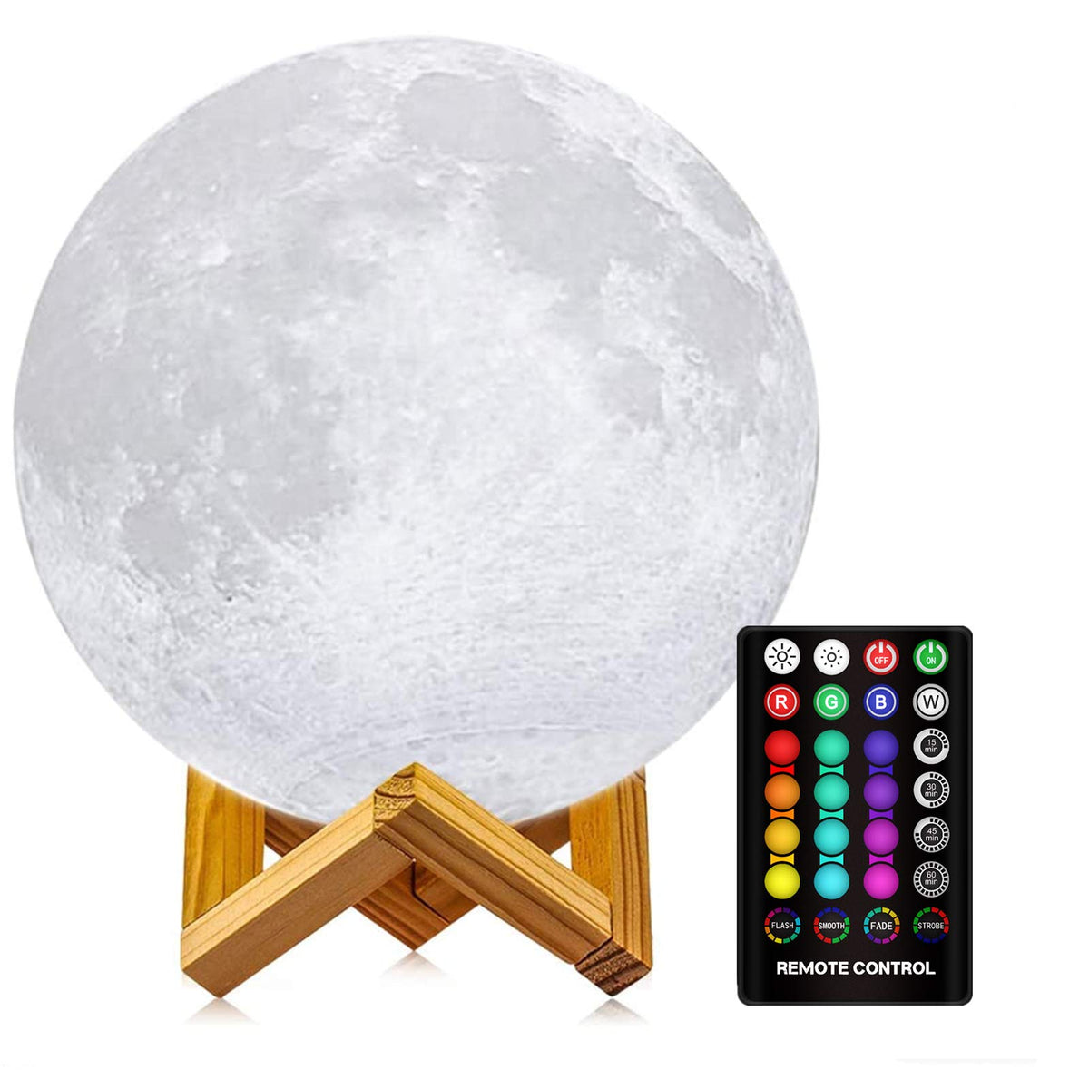 LOGROTATE Moon Lamp shows realistic full moon texture for warm ambient decor