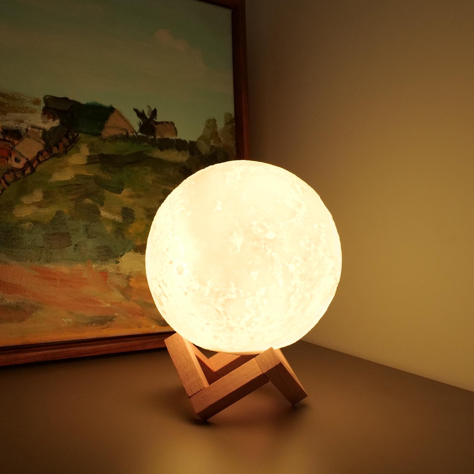 LOGROTATE Moon Lamp presented as a thoughtful kids room gift