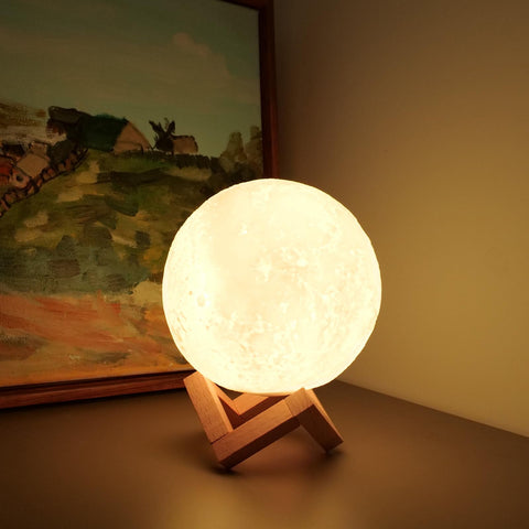 LOGROTATE Moon Lamp presented as a thoughtful kids room gift