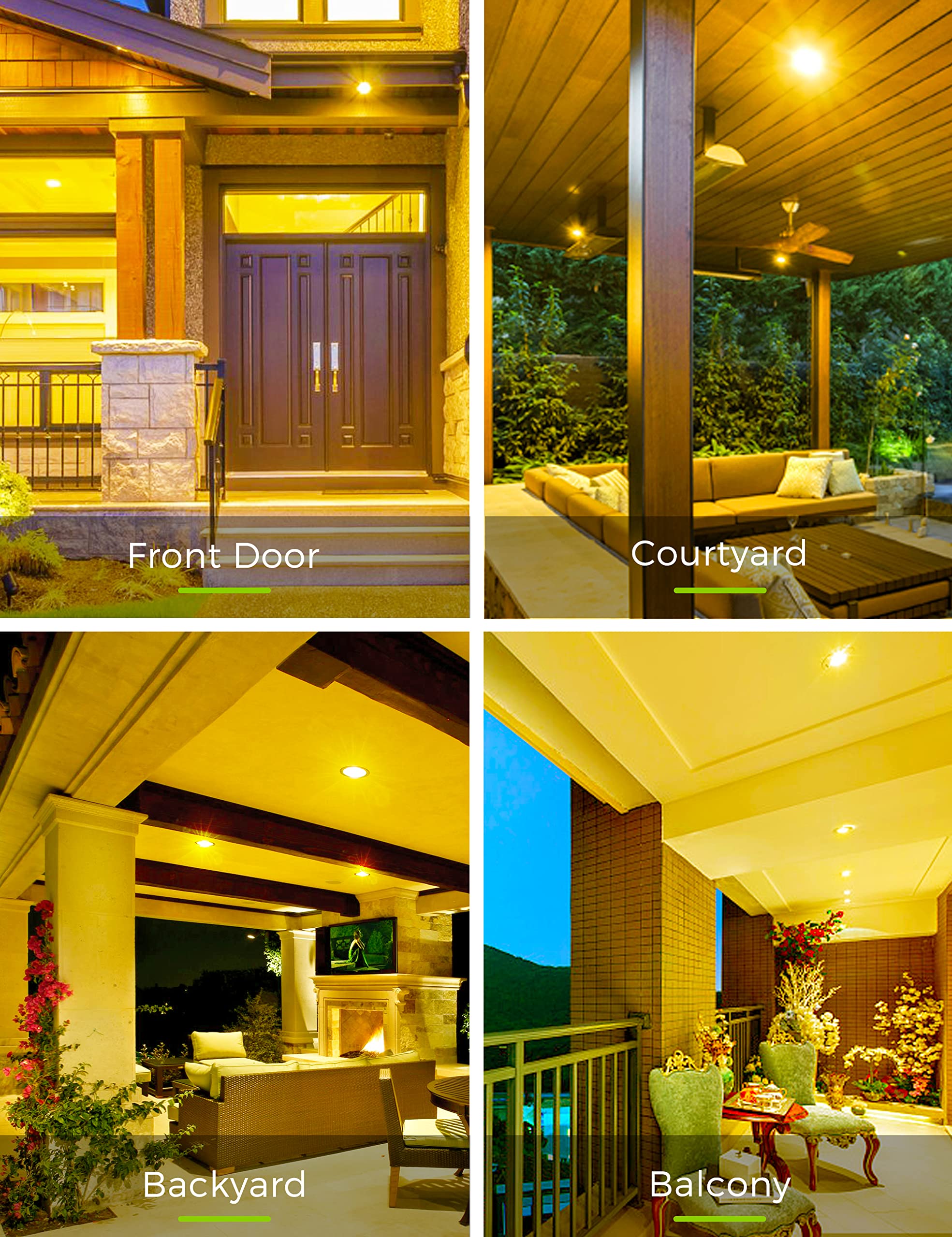 L LOHAS LED E26 base outdoor bug light designed for porches and entryways.