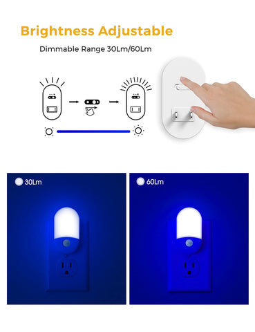 L LOHAS LED motion-sensor night light activates on entry with automatic lighting.