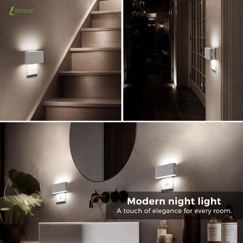 L LOHAS LED modern design night light complements living room decor